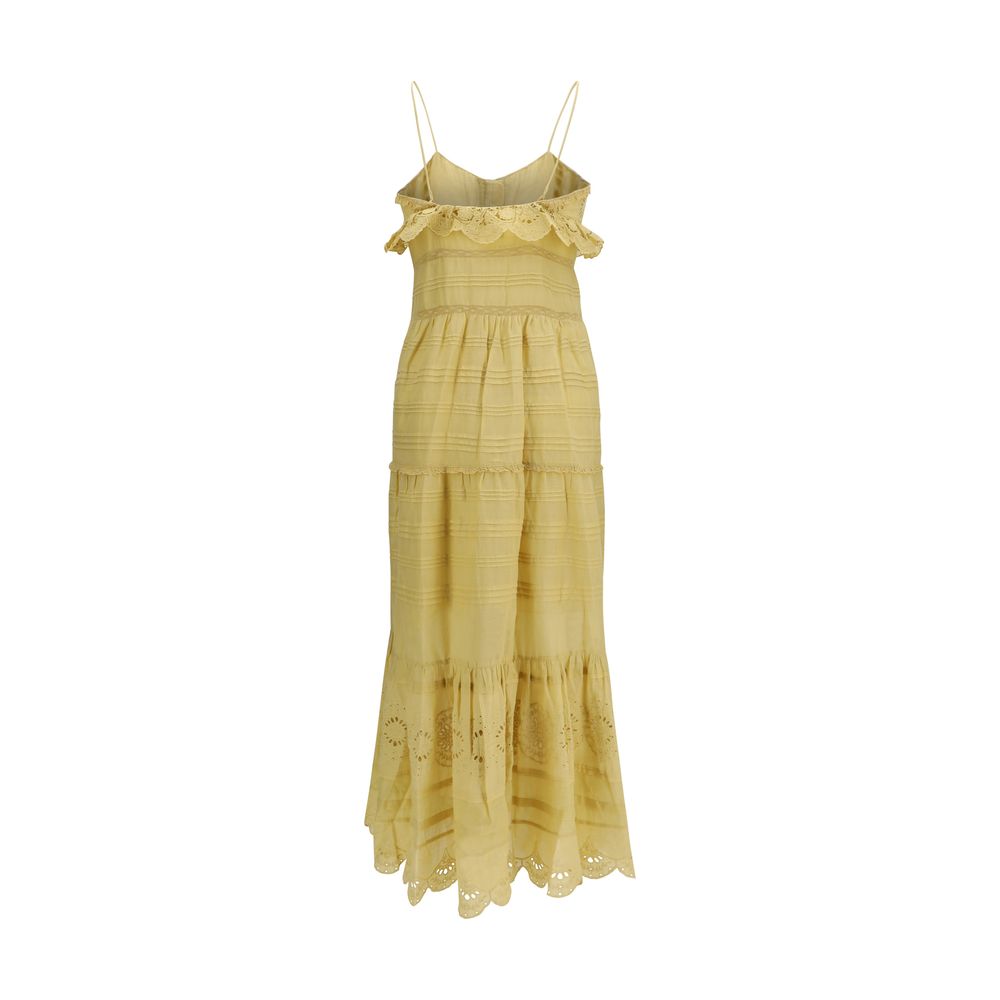 Robe décontractée Marant Etoile en coton beige