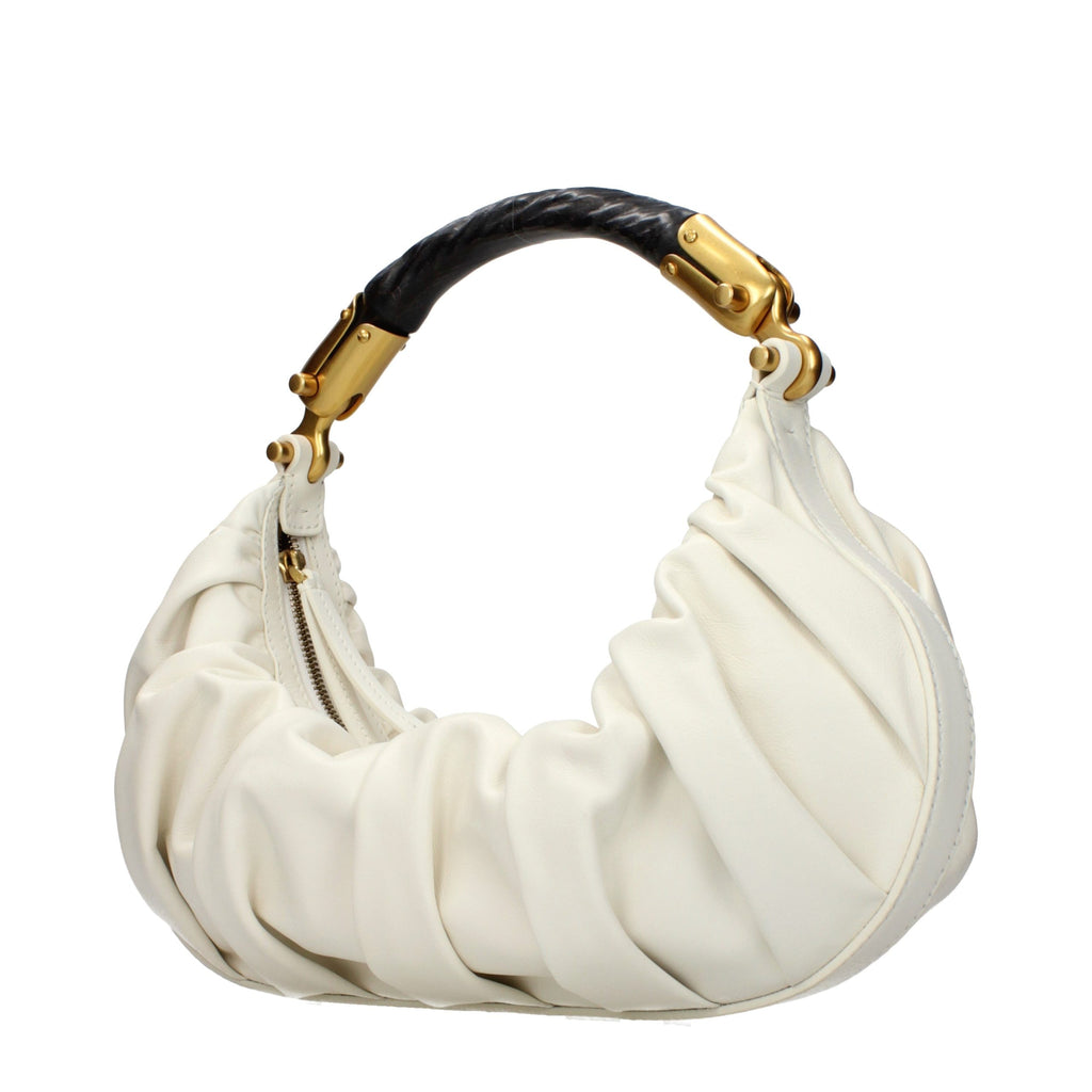 Sac à main Balmain en cuir beige