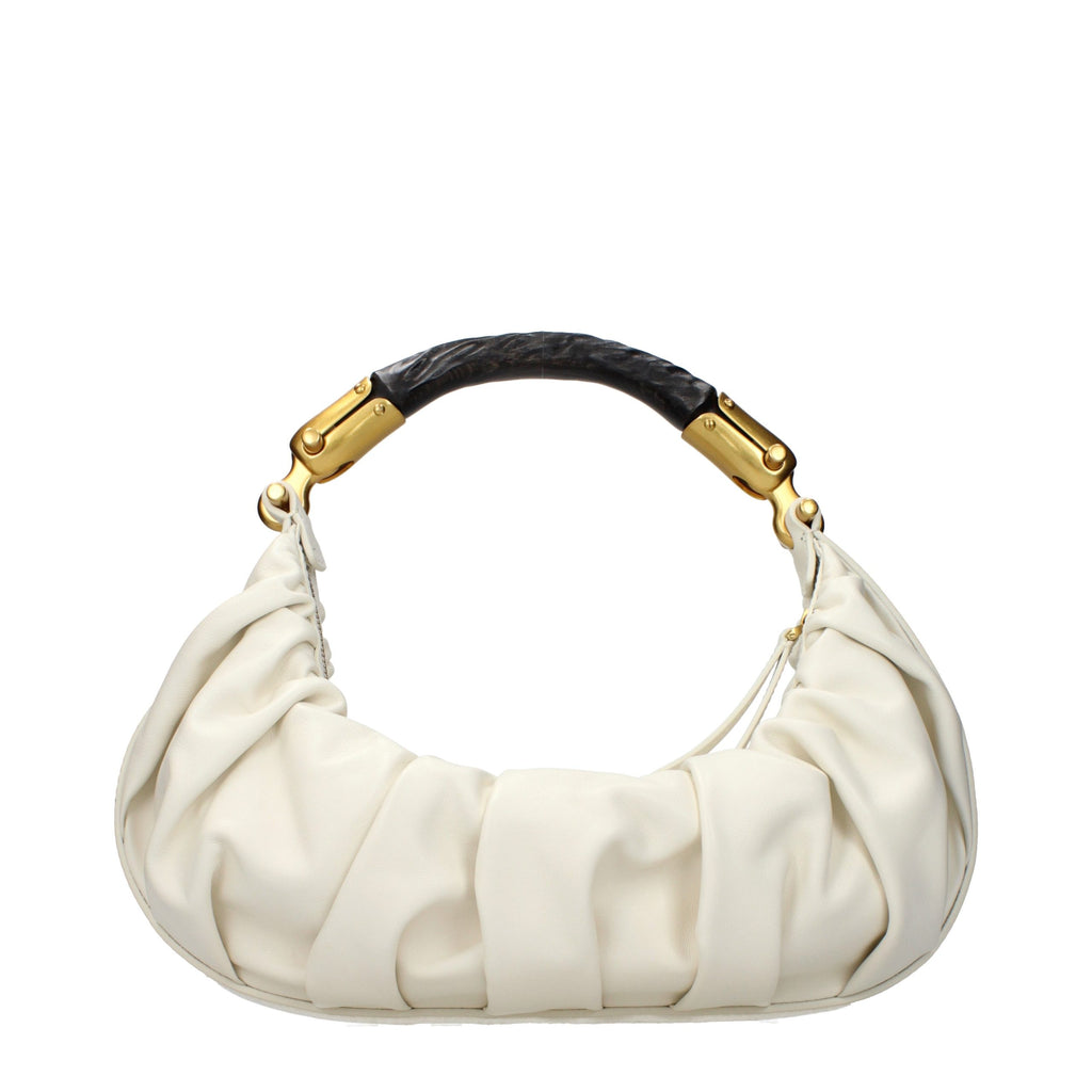 Sac à main Balmain en cuir beige
