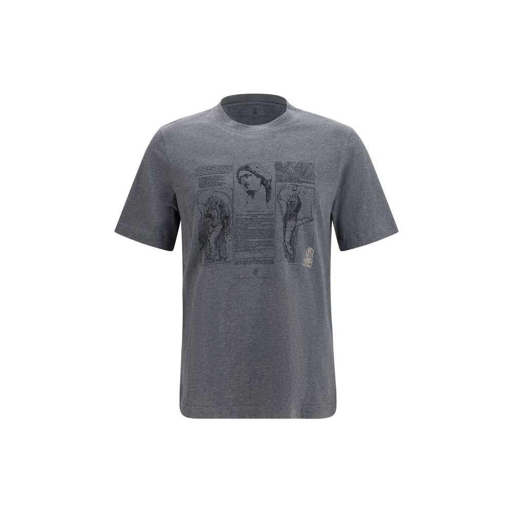 T-shirt Brunello Cucinelli en coton gris
