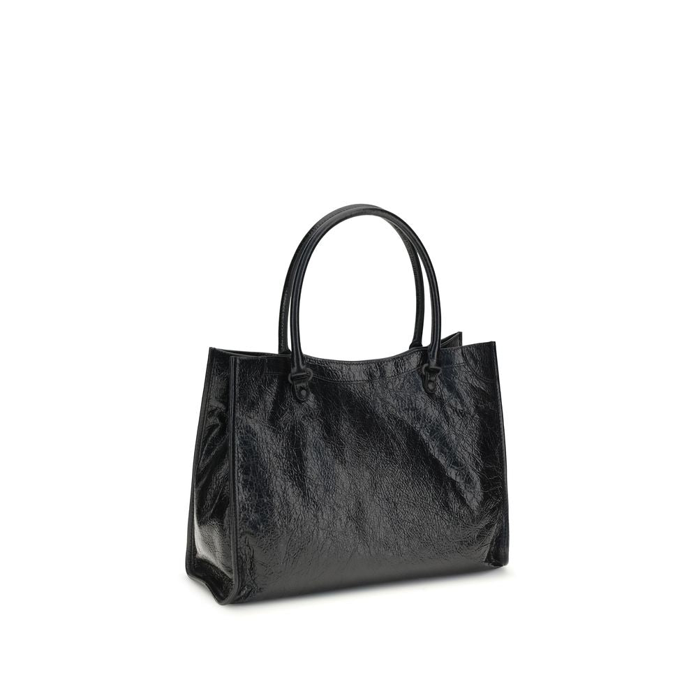 Balenciaga Schultertasche aus schwarzem Lammleder Ovis Aries