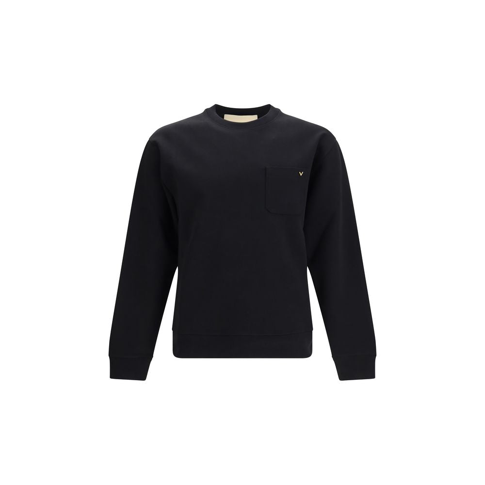 Sweat-shirt noir en coton Valentino