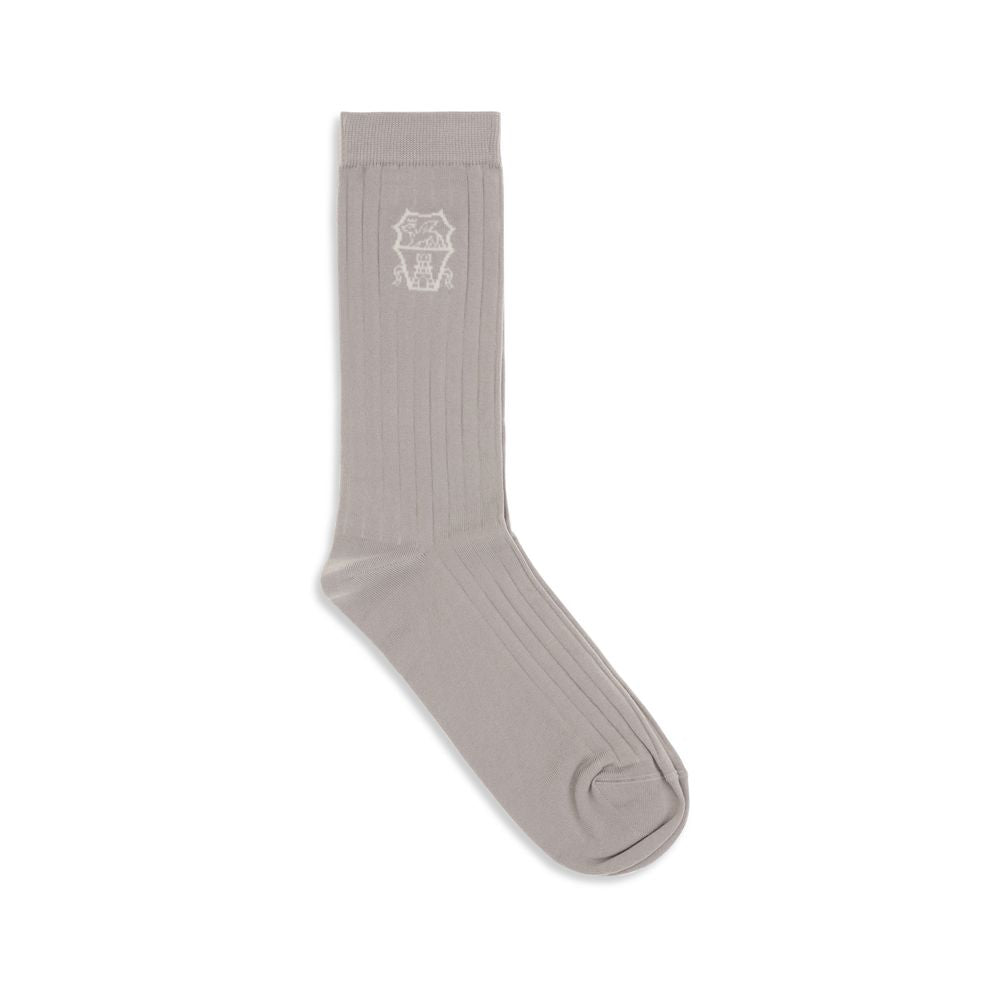 Chaussettes en coton beiges Brunello Cucinelli