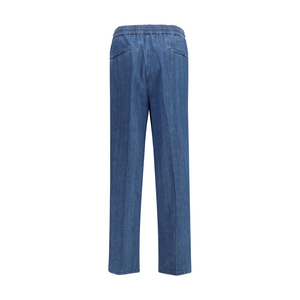 Brunello Cucinelli Blue Casual Pants for Men alternate view