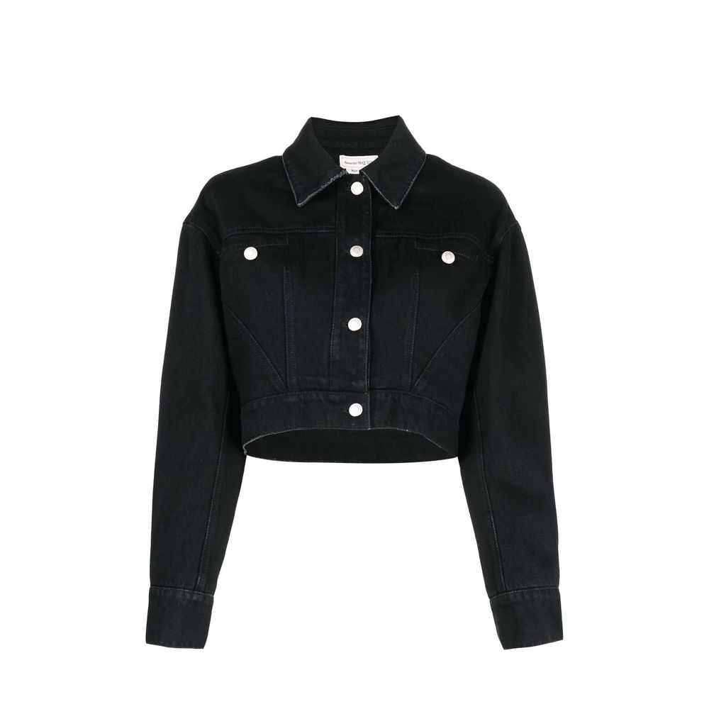 Alexander McQueen Black Denim Jackets for Women