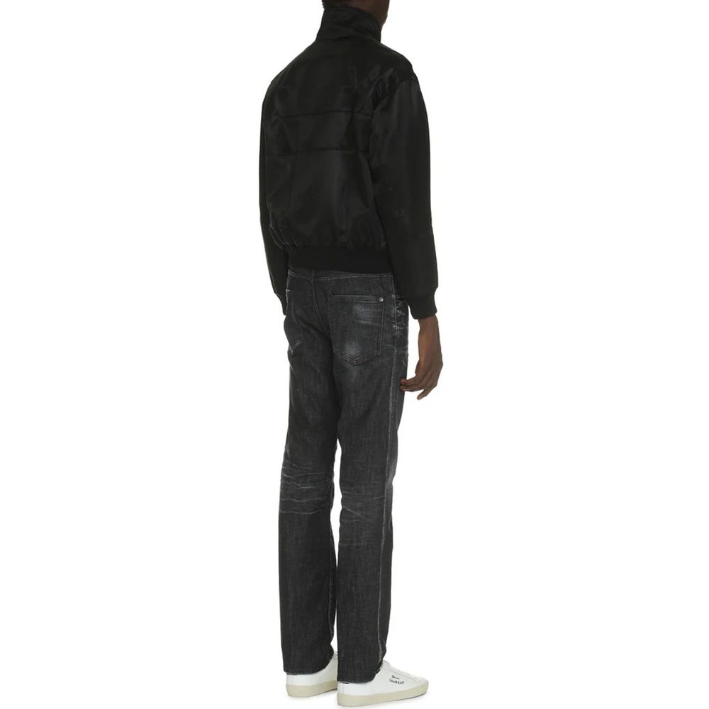 Saint Laurent Black Bomber for Men detail view