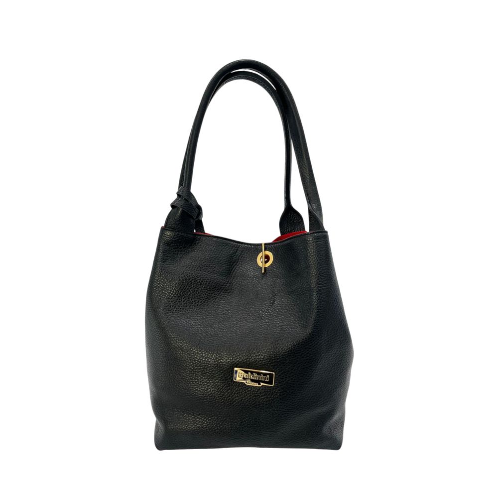 Sac à bandoulière Baldinini Trend noir en cuir de vachette pour femme