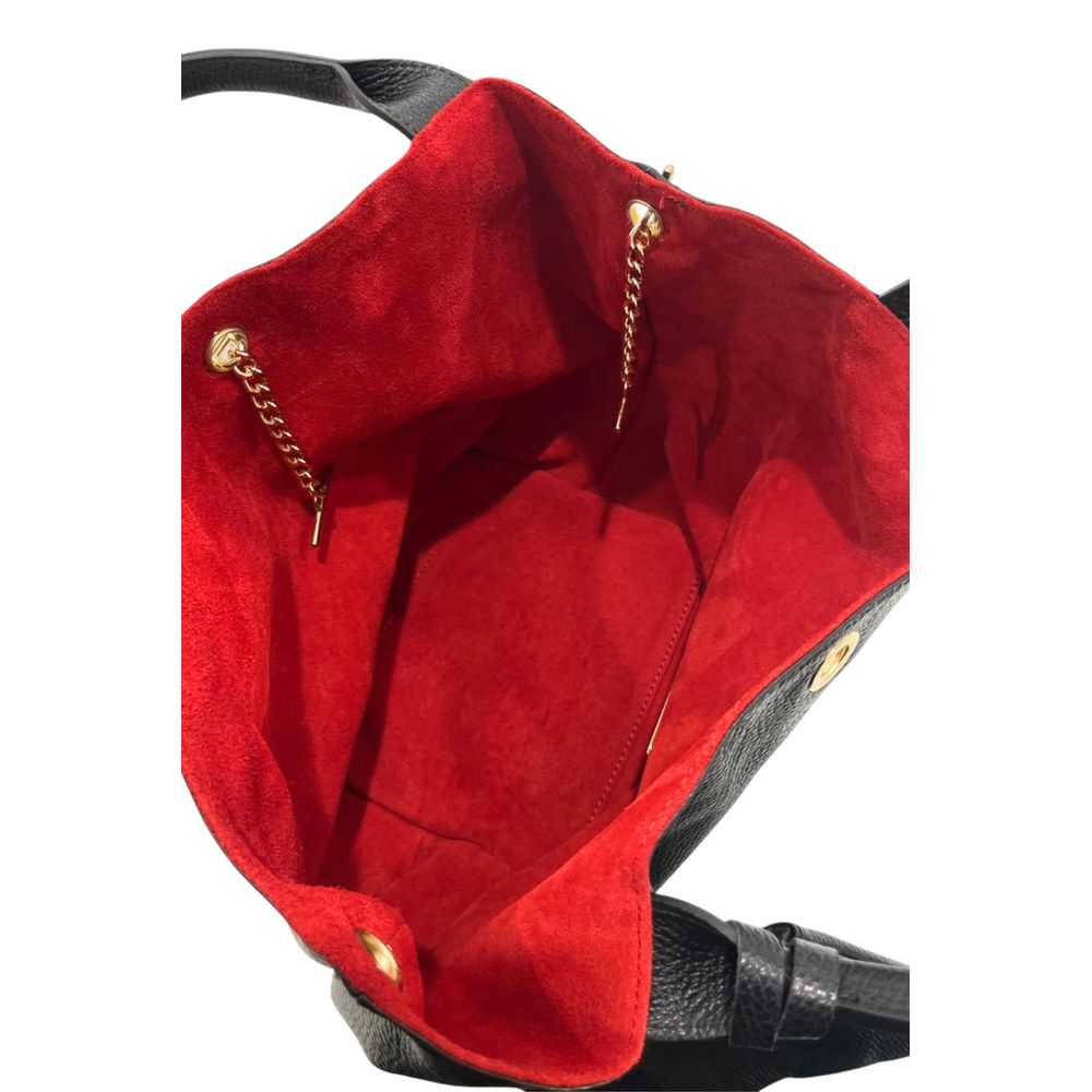 Sac à bandoulière Baldinini Trend noir en cuir de vachette pour femme