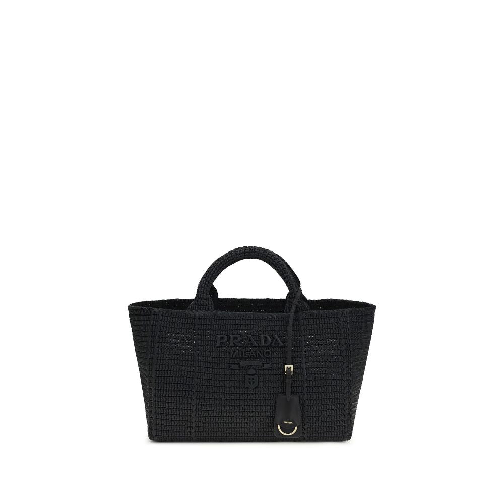 Sac à bandoulière Prada en viscose noire