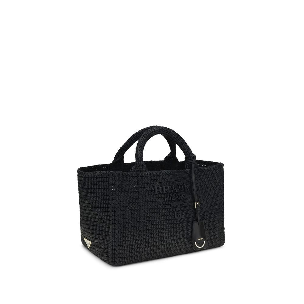 Sac à bandoulière Prada en viscose noire