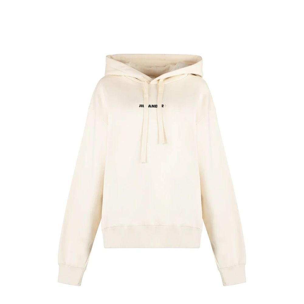 Sweatshirt en coton blanc Jil Sander