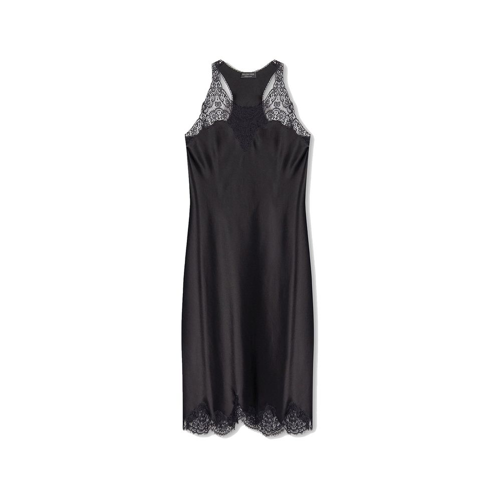 Robe décontractée Balenciaga noire en acétate