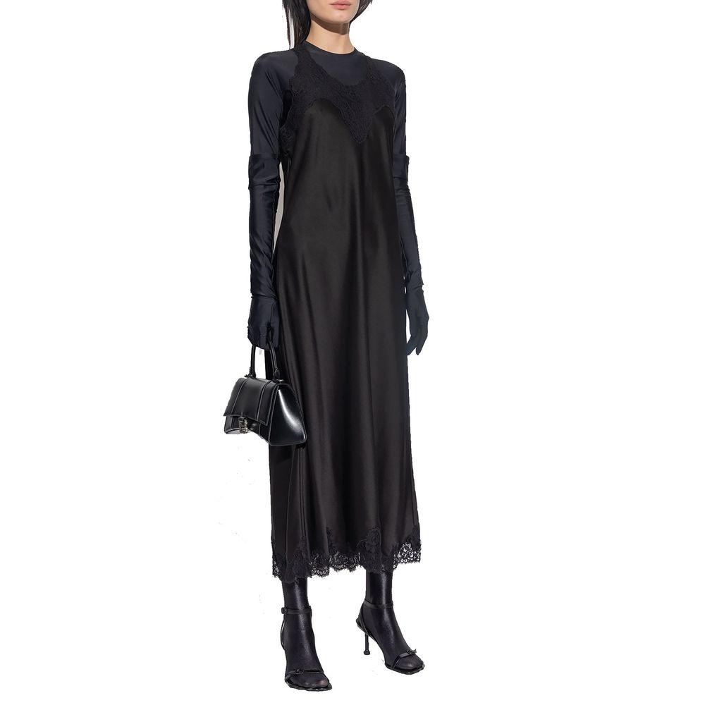 Robe décontractée Balenciaga noire en acétate
