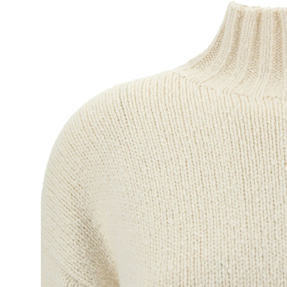 Jil Sander White Sweatshirt for Women detail view