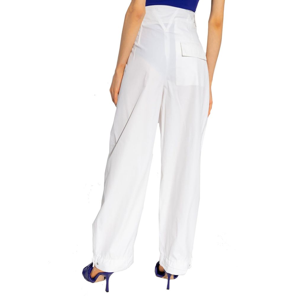 Bottega Veneta White Casual Pants for Women detail view