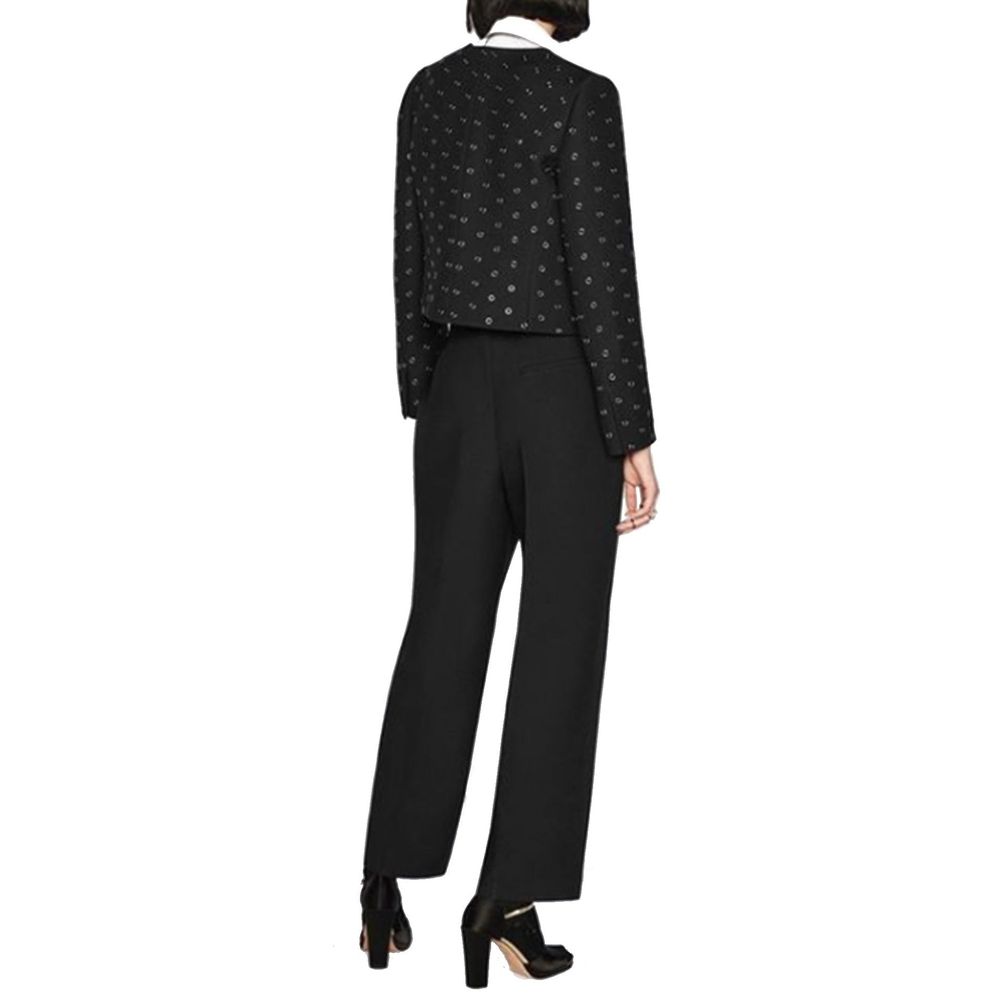 Pantalon décontracté Dior en laine noire