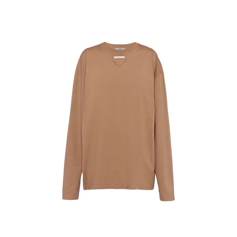 Prada Brown Long Sleeve T-Shirt for Women