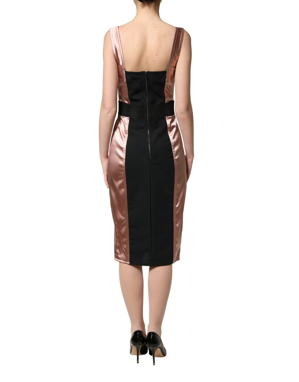 Dolce & Gabbana Pink Midi Dress for Women side view