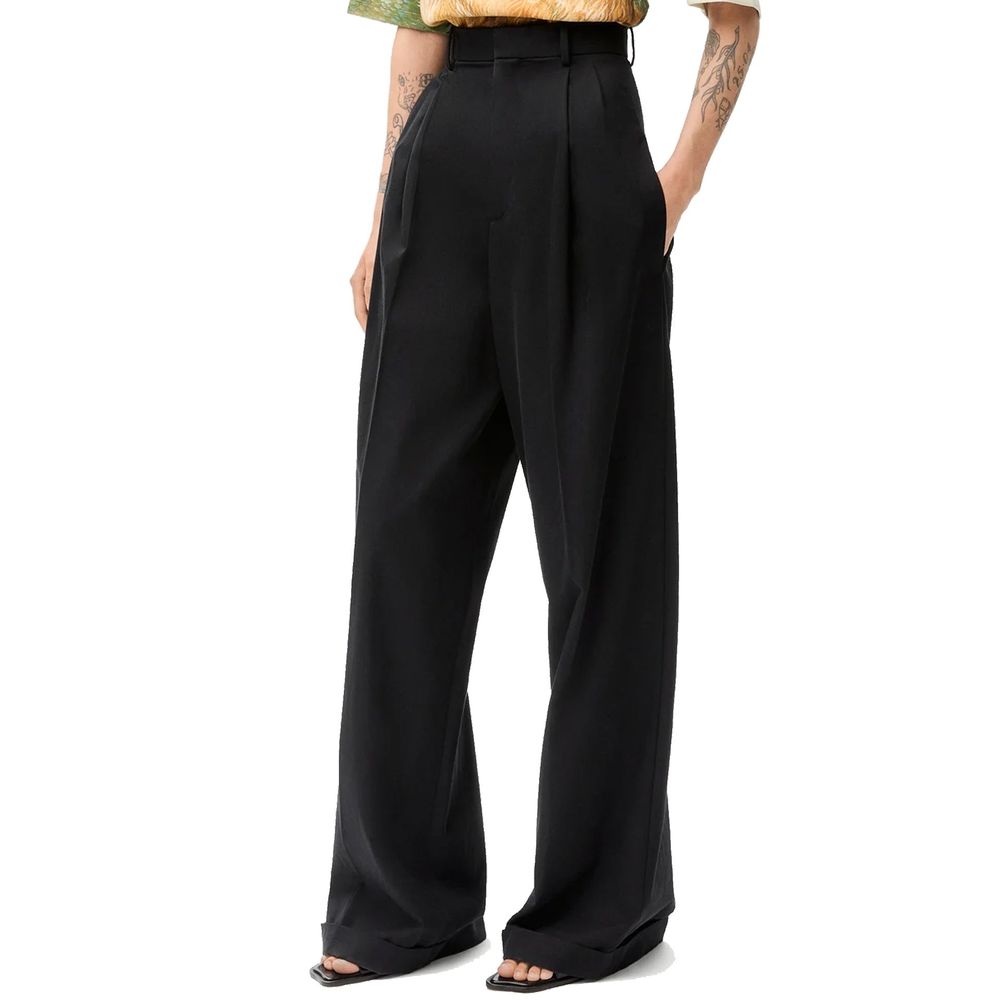 Pantalon décontracté Loewe en coton noir