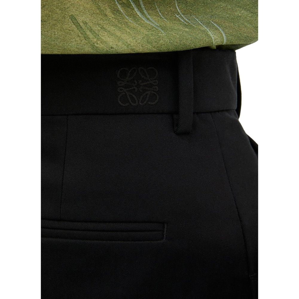 Pantalon décontracté Loewe en coton noir