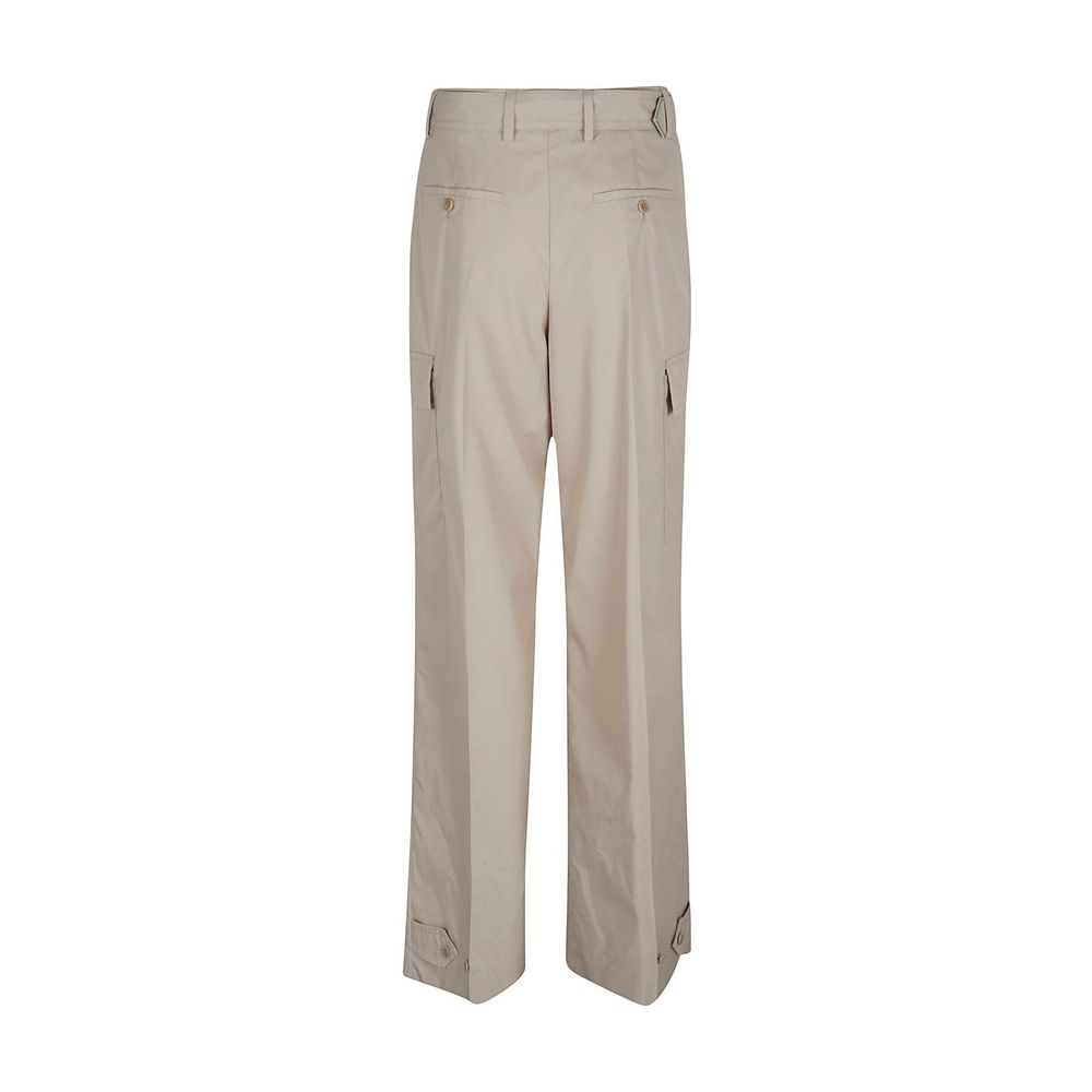 Pantalon Cargo Prada en Coton Beige