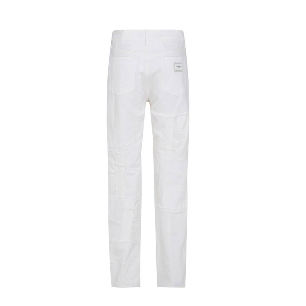 Dolce & Gabbana White Straight Leg Jeans for Women alternate view