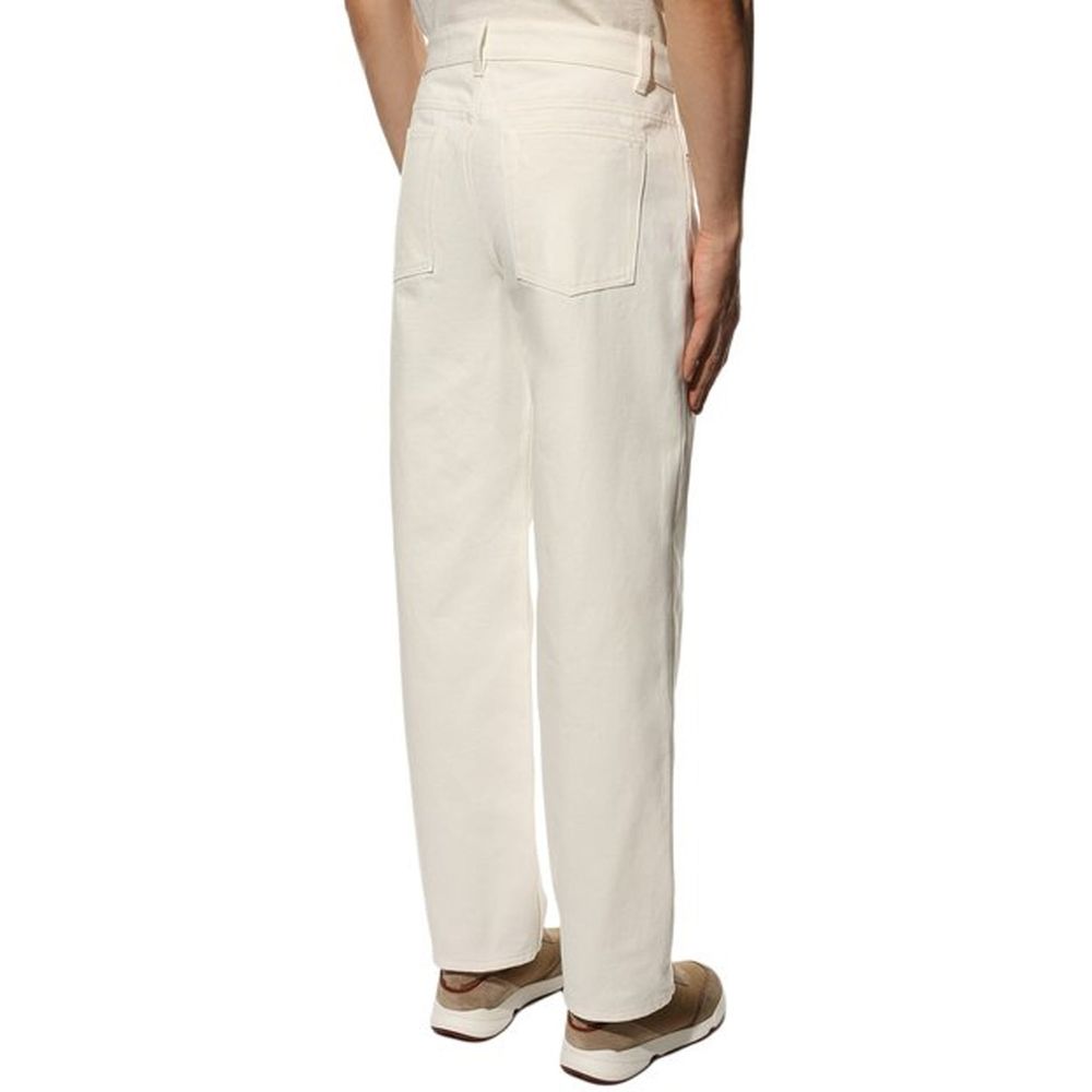 Jil Sander White Jeans for Men detail view