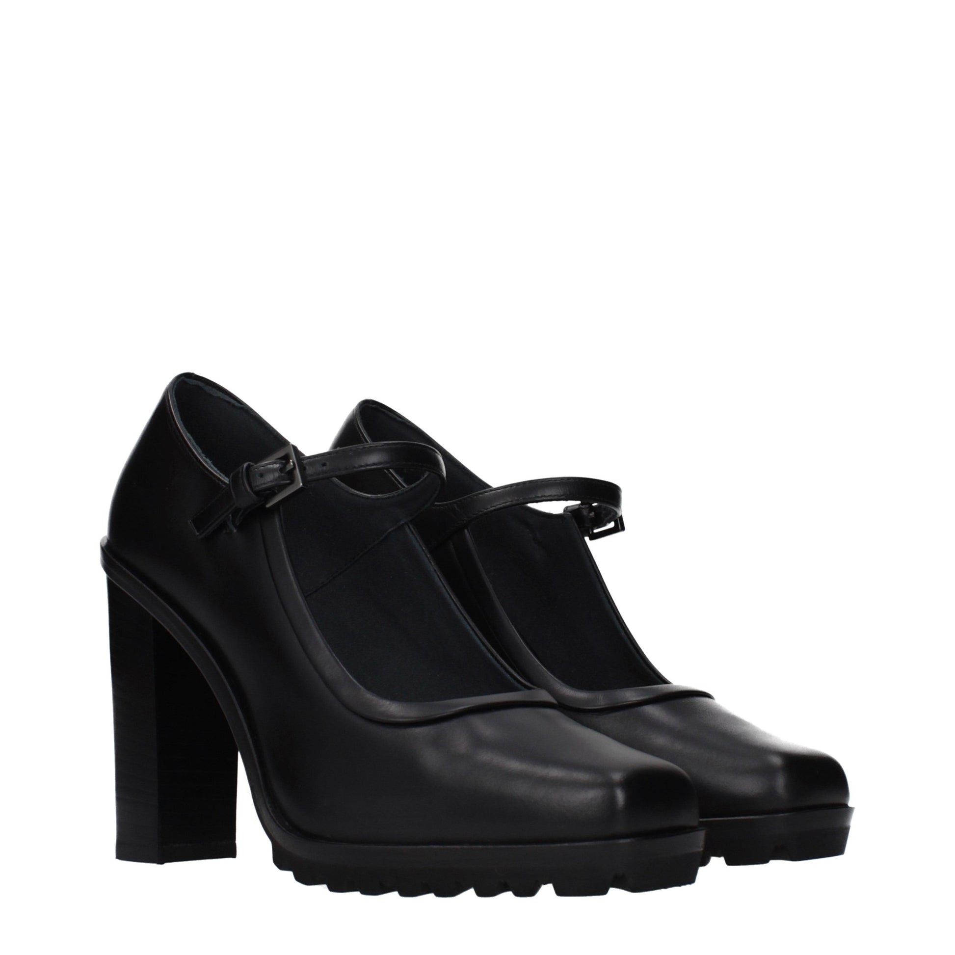 Escarpins Max Mara en cuir noir à talons hauts