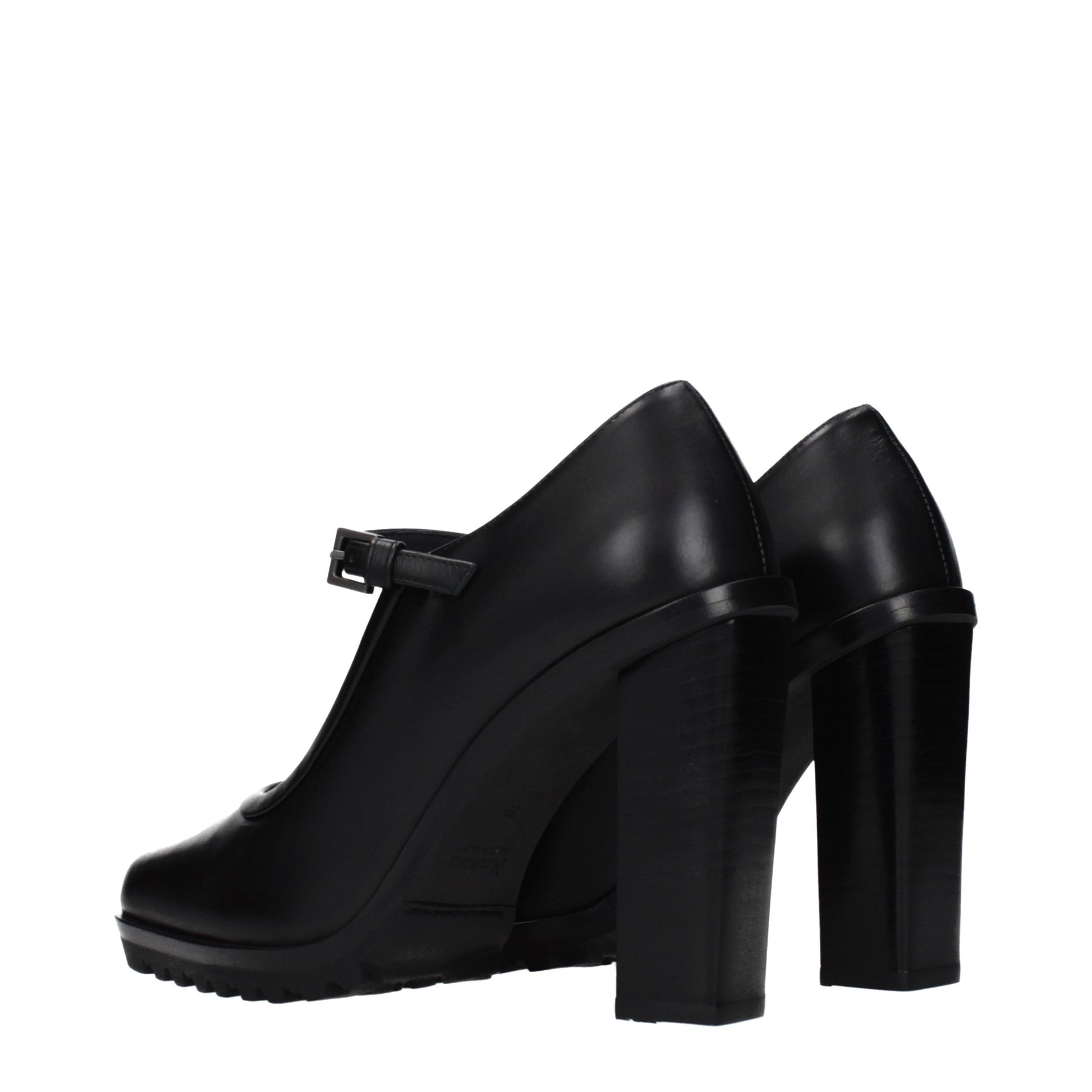 Escarpins Max Mara en cuir noir à talons hauts