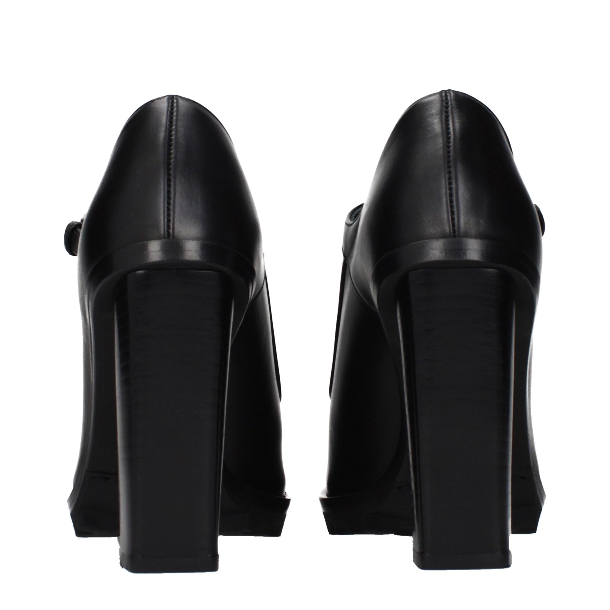 Escarpins Max Mara en cuir noir à talons hauts