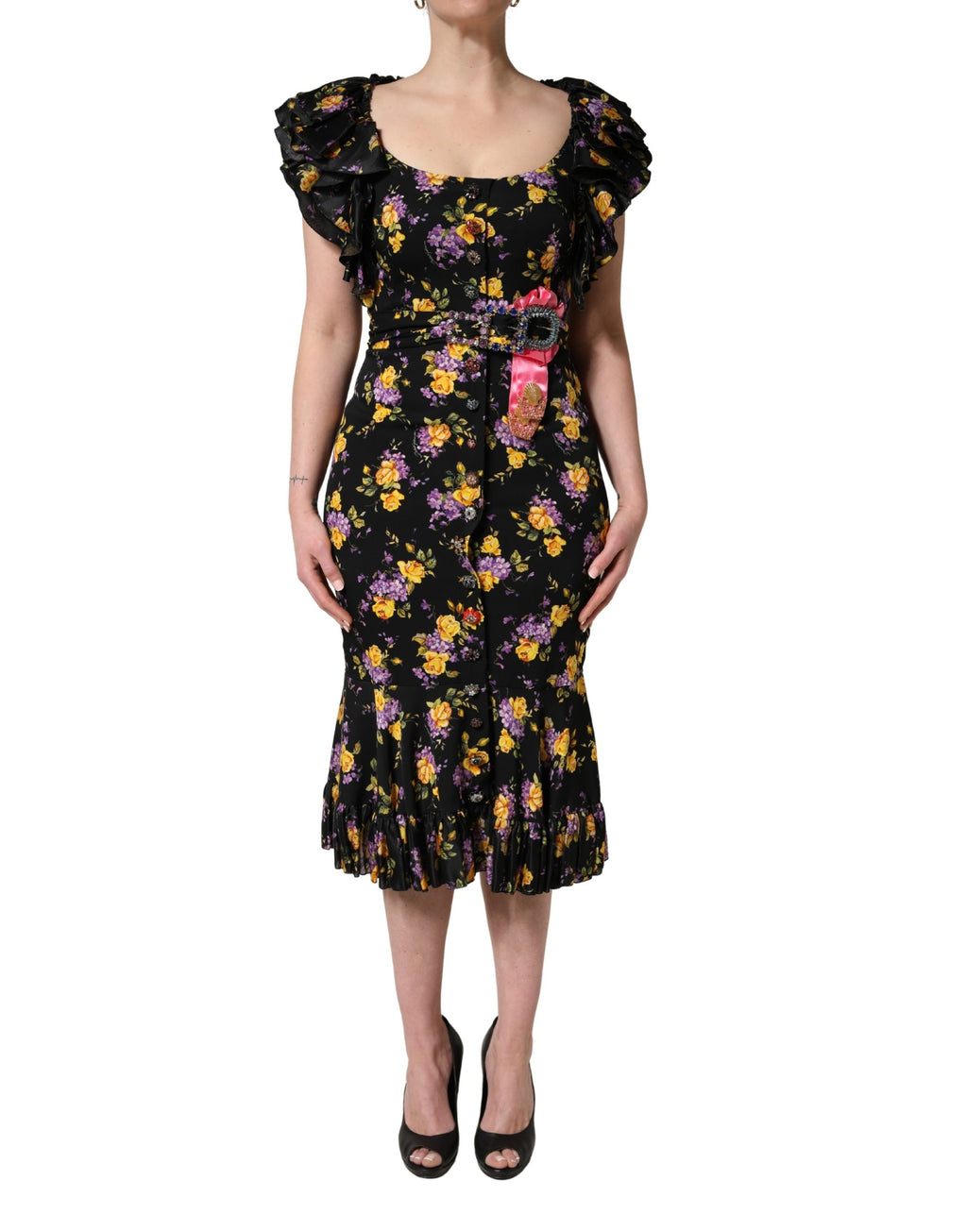 Dolce & Gabbana Black Midi Dress for Women