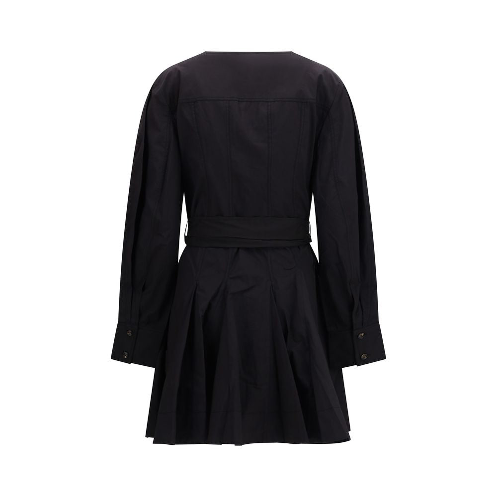 Robe décontractée Ganni en coton noir