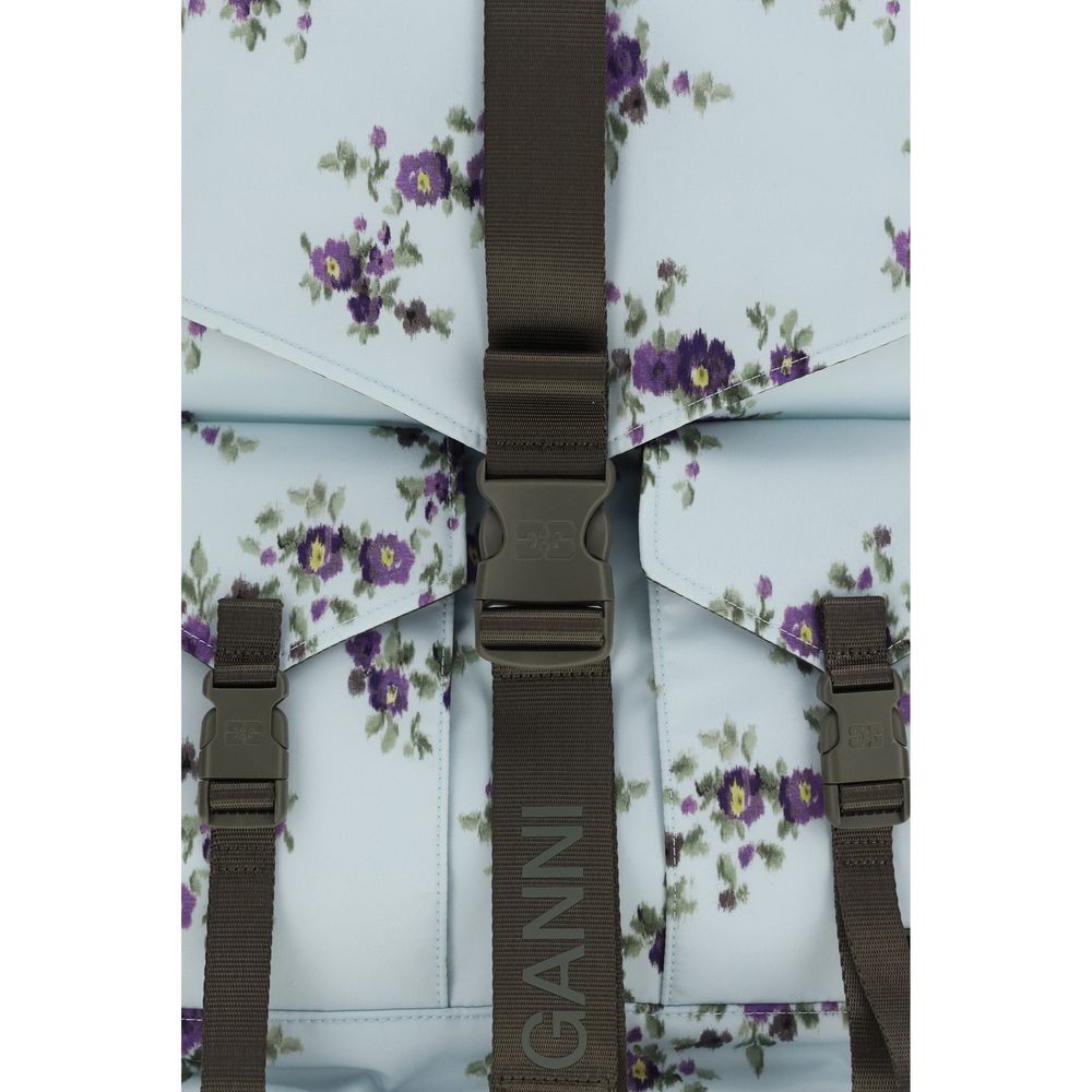 Ganni Blue Backpack for Women detail view