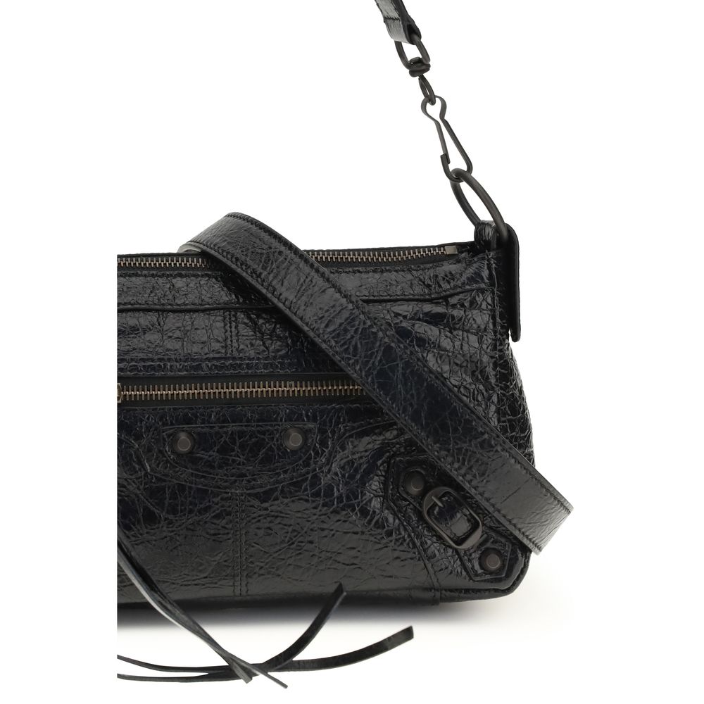 Balenciaga Black Shoulder Bag for Women side view