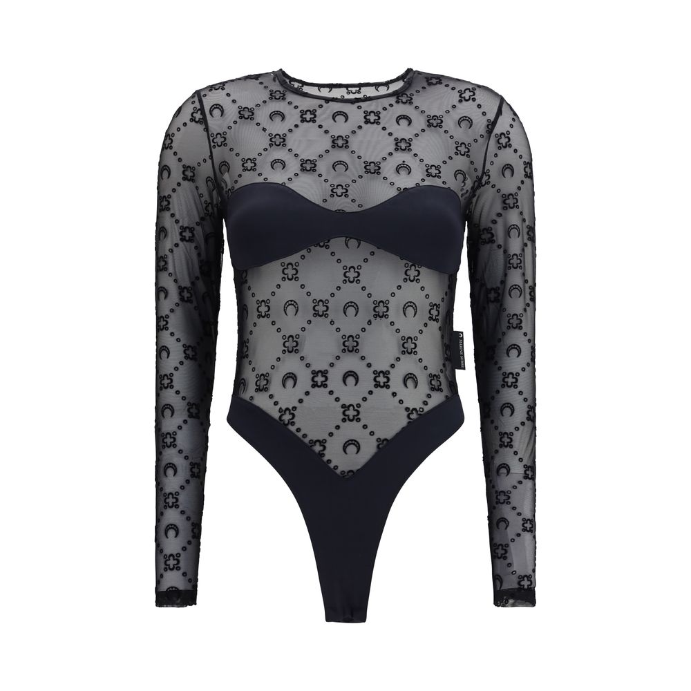 Body en polyamide noir Marine Serre
