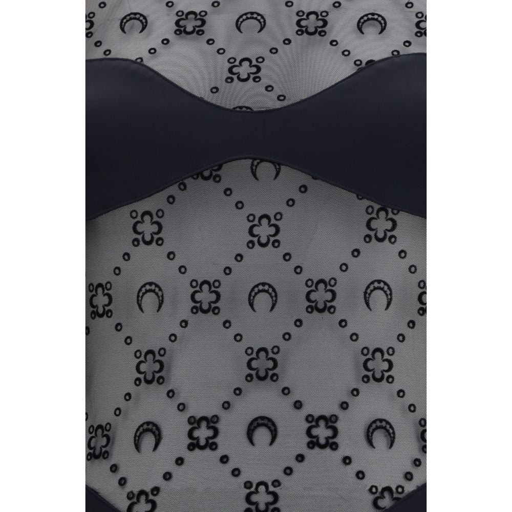 Body en polyamide noir Marine Serre