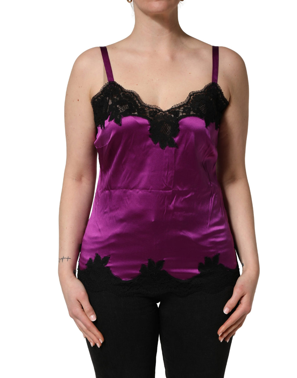 Dolce & Gabbana Purple Sleeveless T-Shirt for Women alternate view