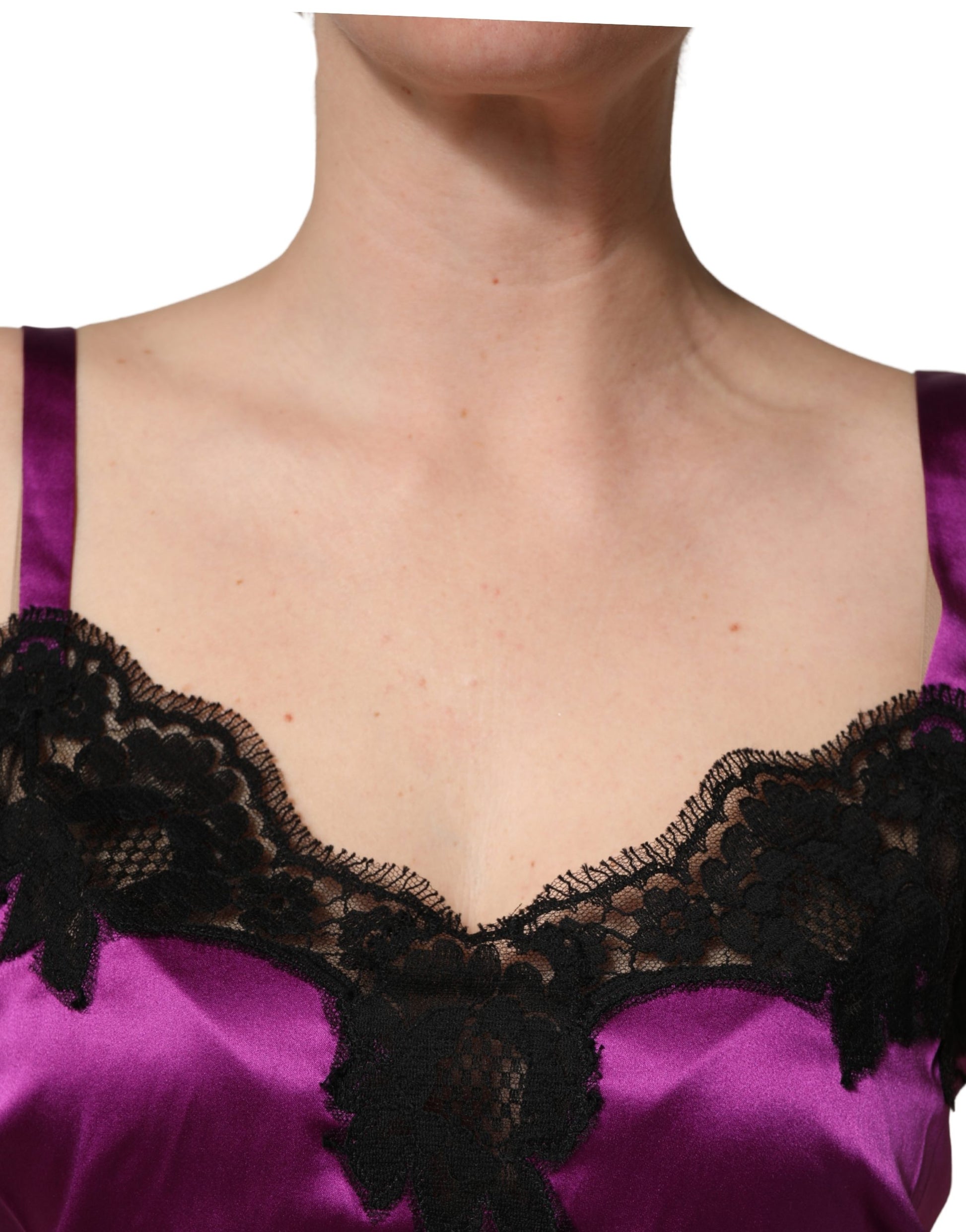 Dolce & Gabbana Purple Sleeveless T-Shirt for Women additional view