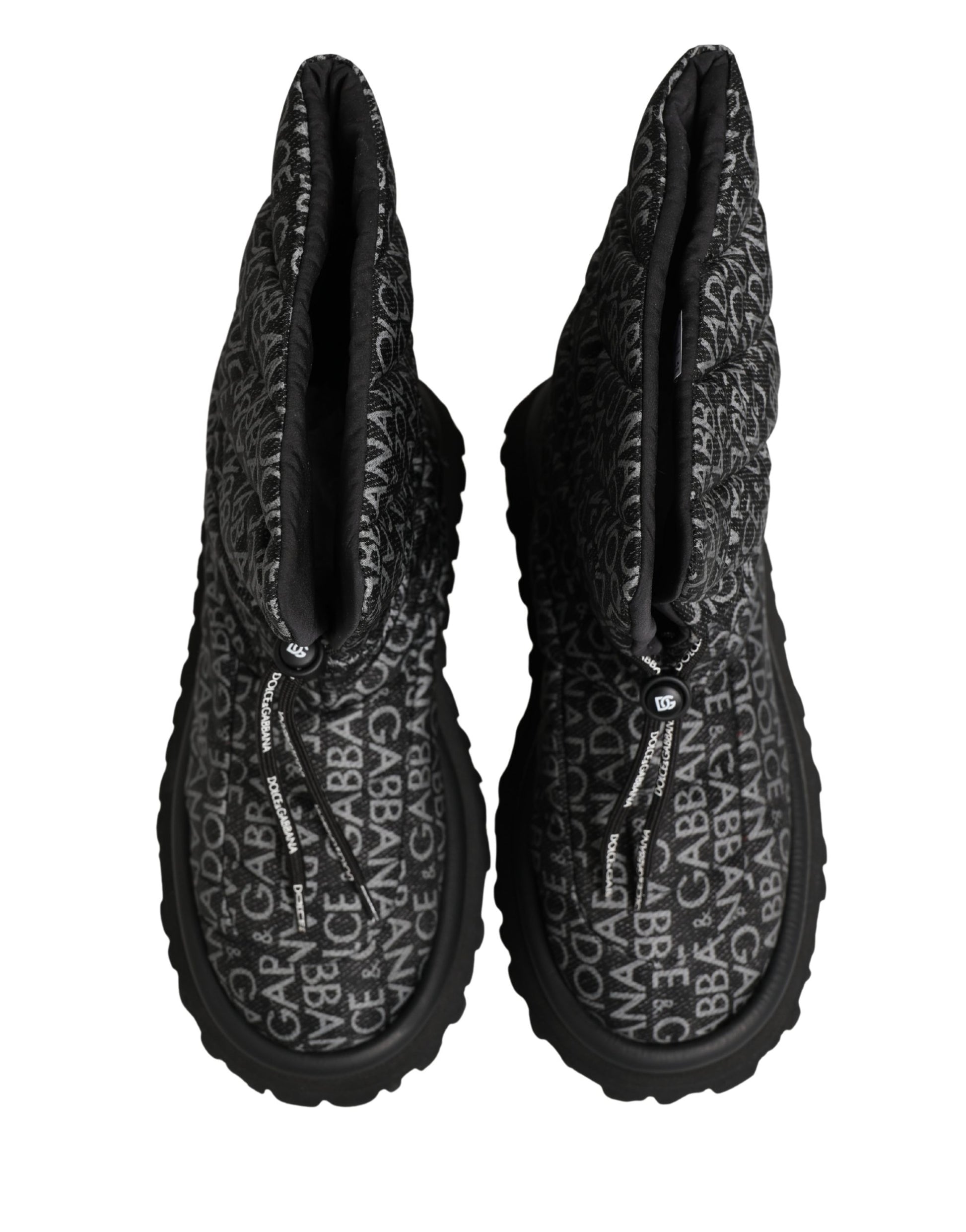 Dolce & Gabbana Black Lace Up Boots for Men additional view