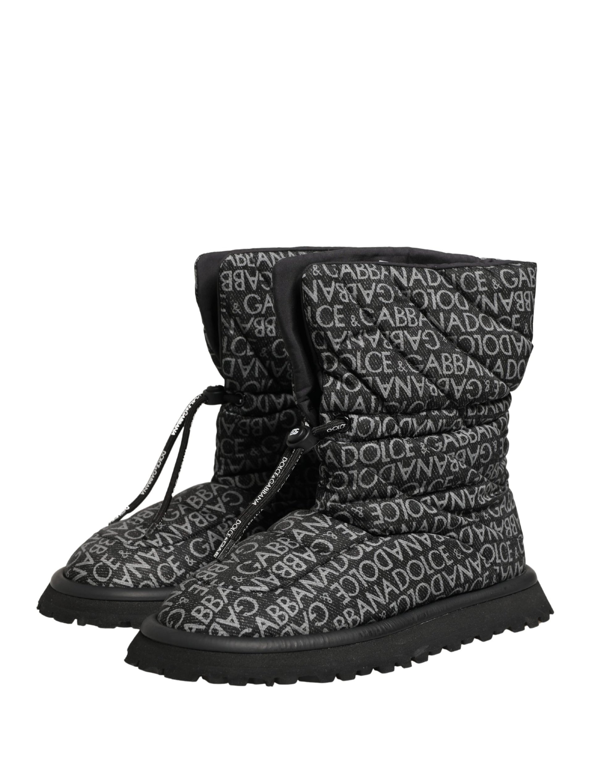 Dolce & Gabbana Black Lace Up Boots for Men additional view