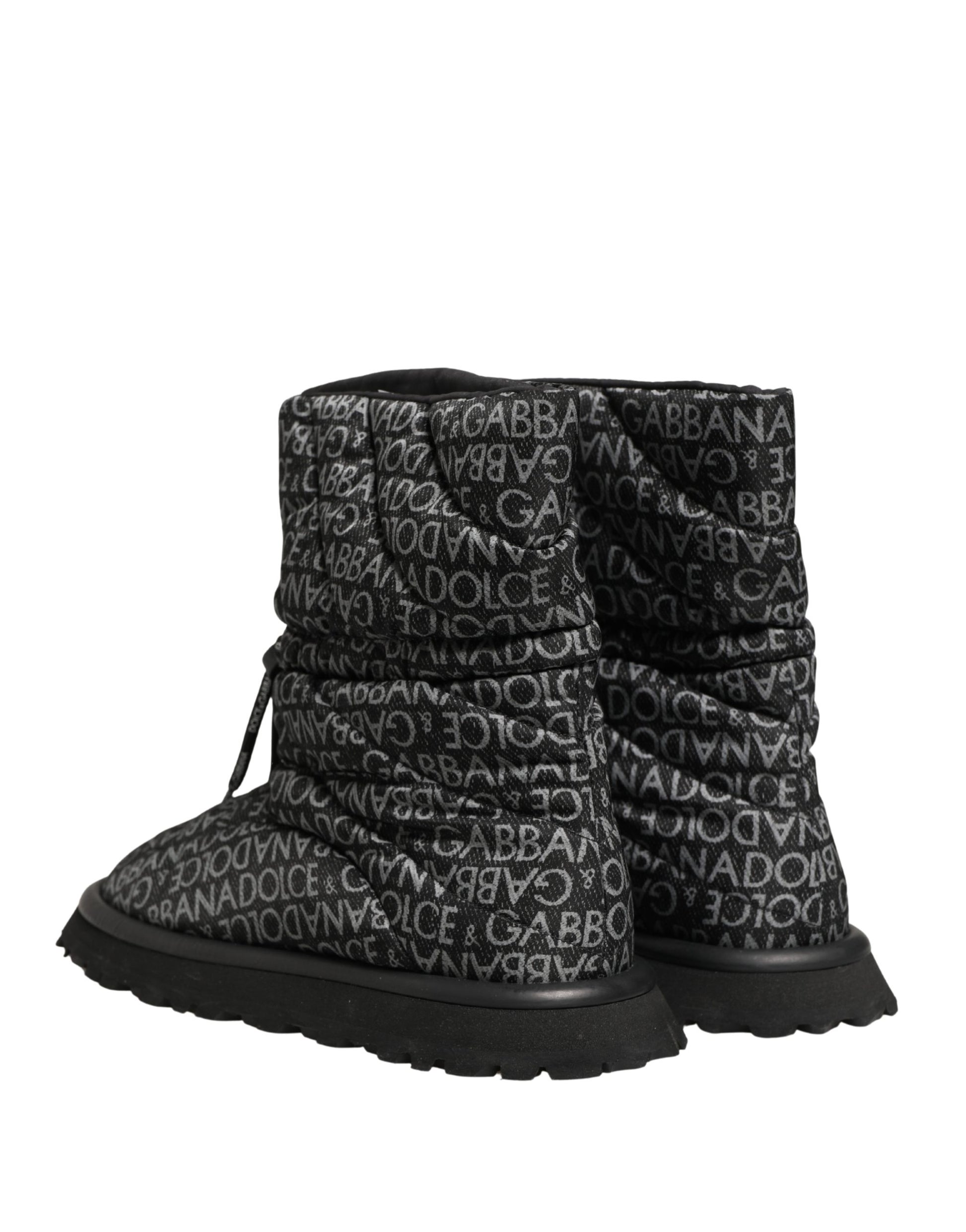 Dolce & Gabbana Black Lace Up Boots for Men additional view