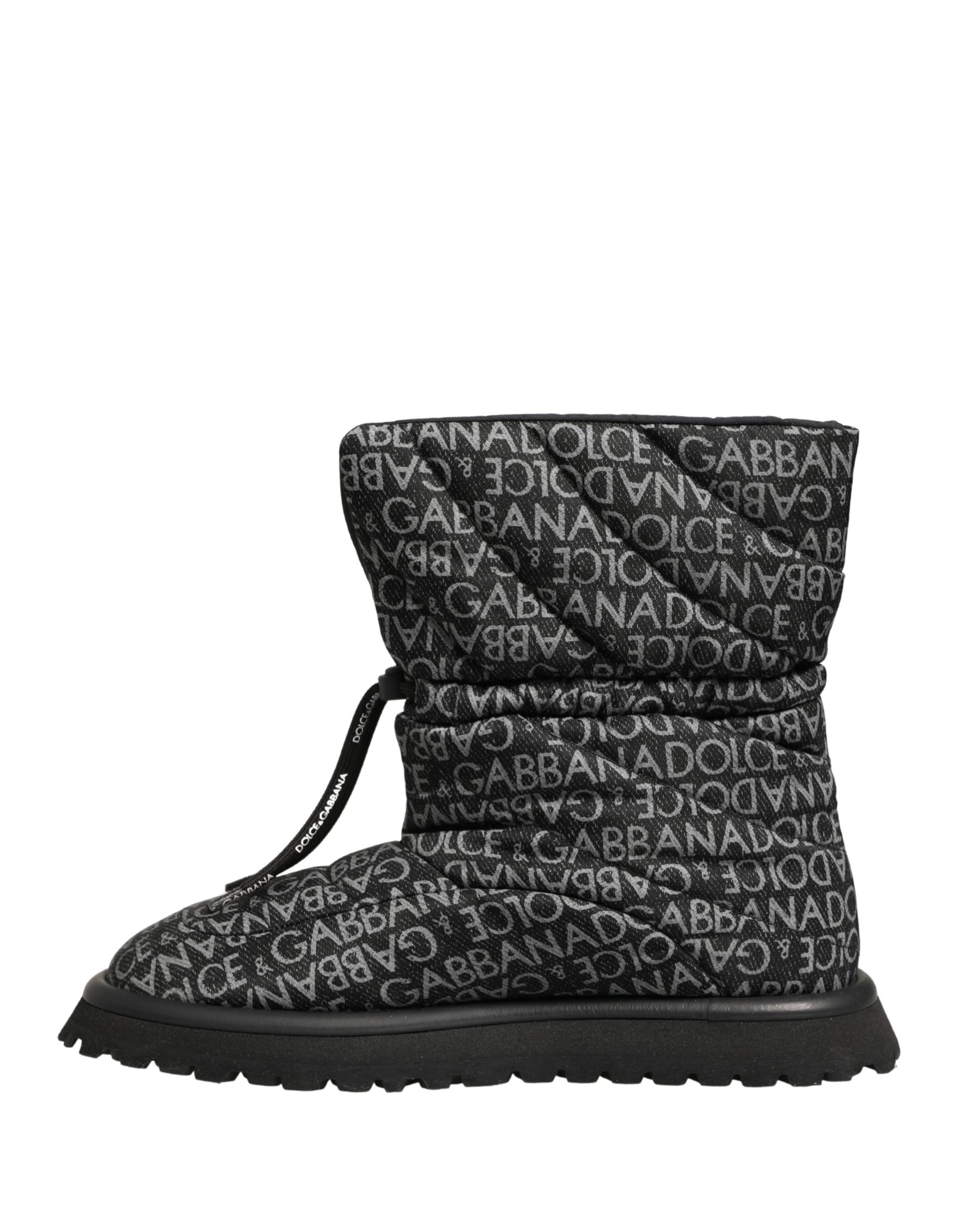 Dolce & Gabbana Black Lace Up Boots for Men additional view