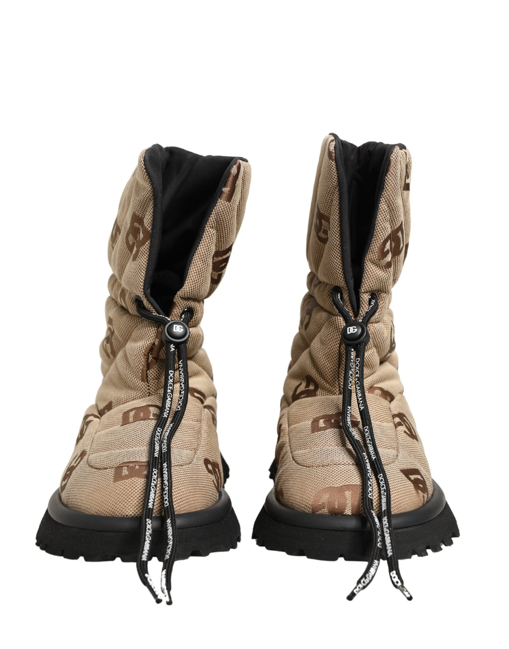 Dolce & Gabbana Brown Lace Up Boots for Men detail view