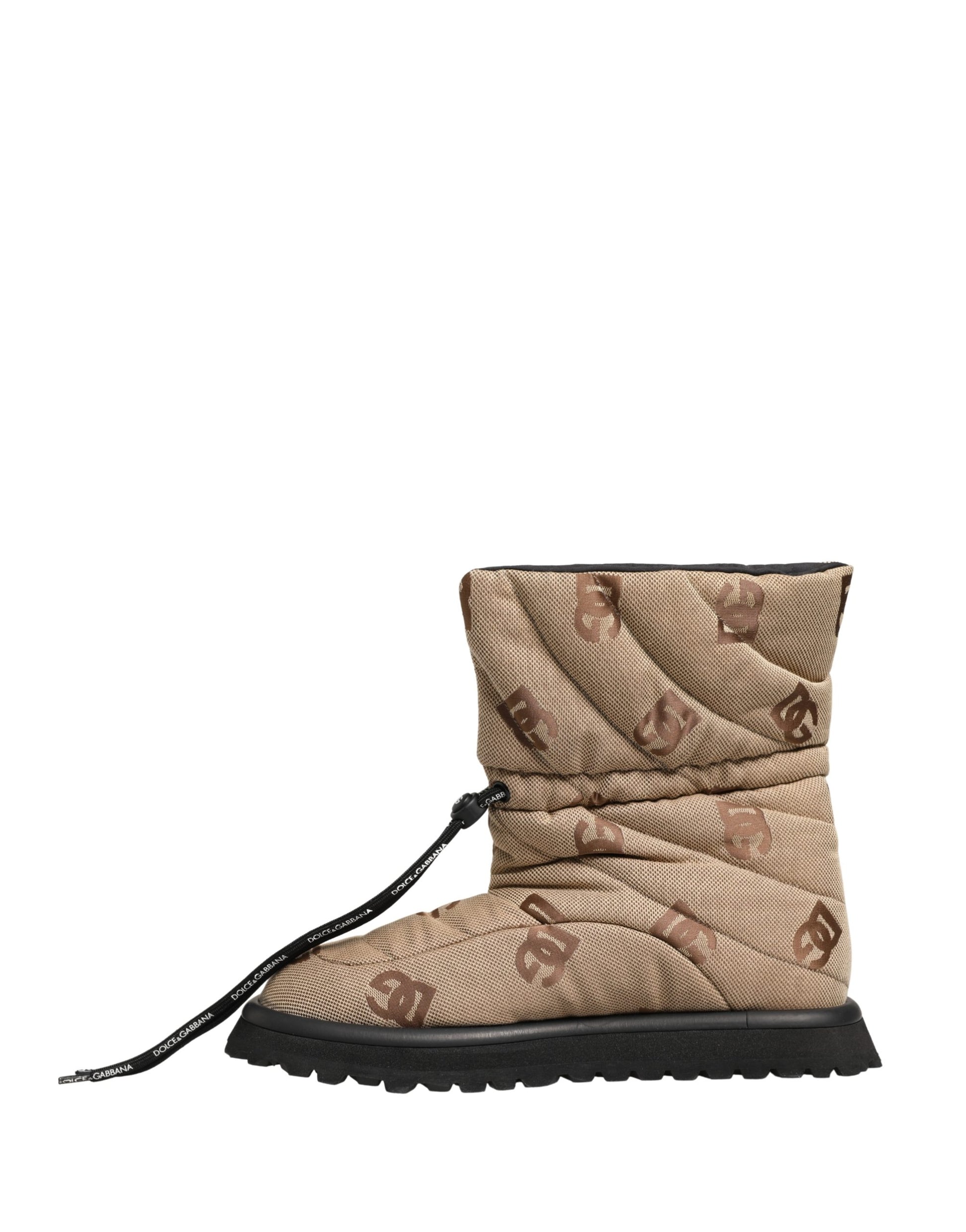 Dolce & Gabbana Brown Lace Up Boots for Men additional view