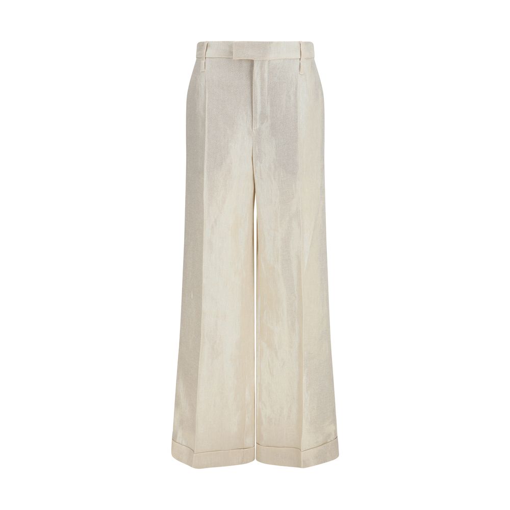 Brunello Cucinelli Beige Casual Pants for Women