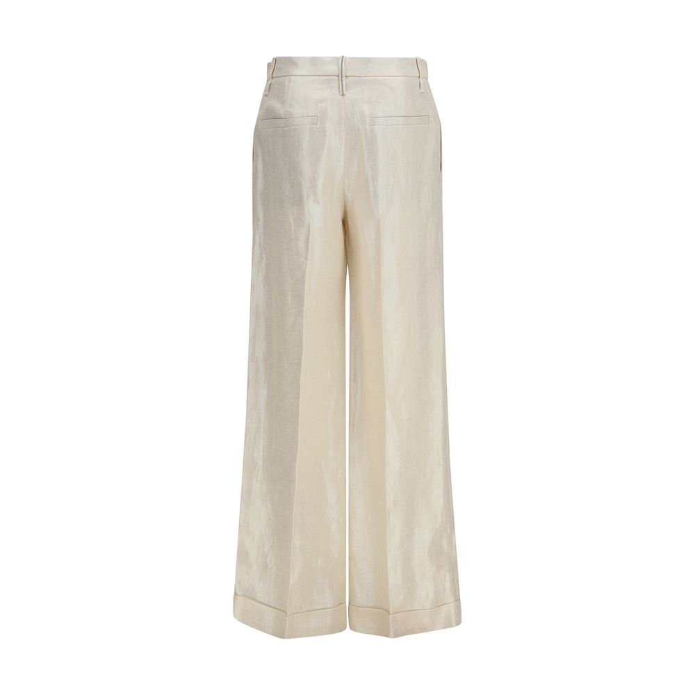 Brunello Cucinelli Beige Casual Pants for Women alternate view