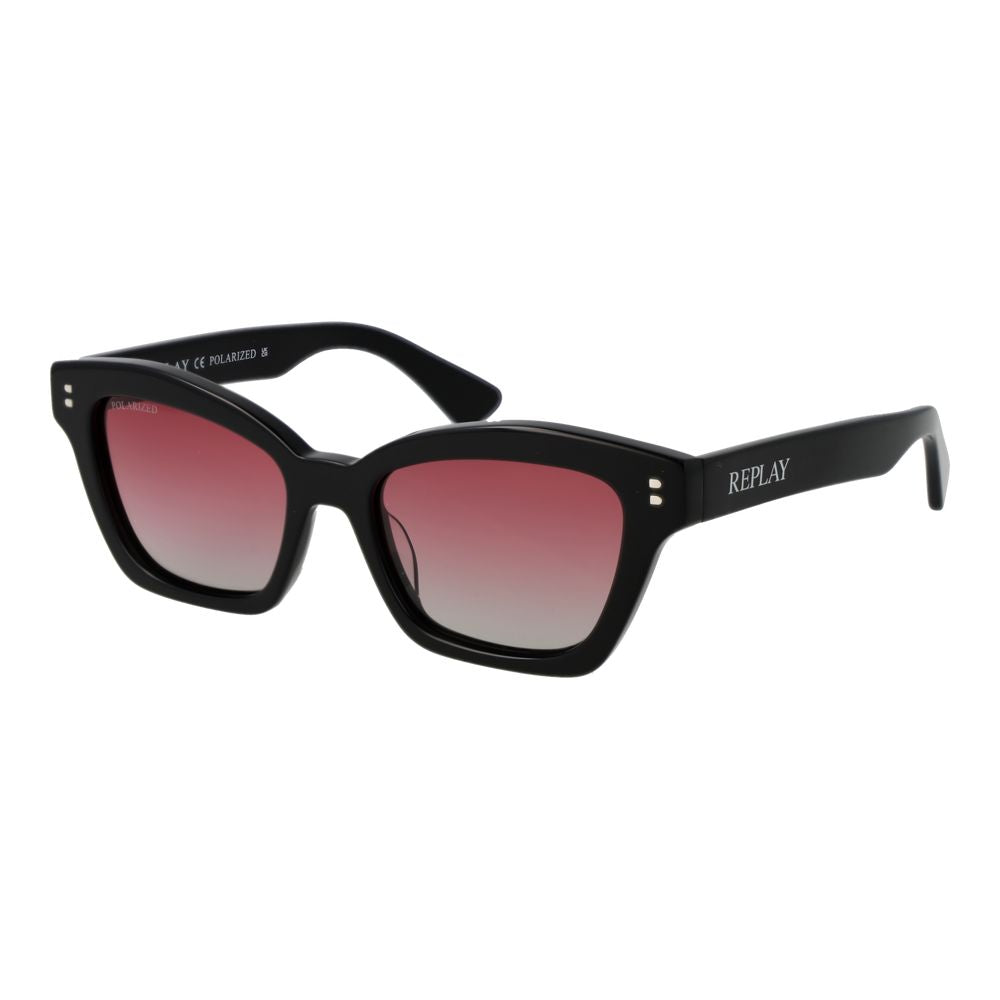 Lunettes de soleil Replay en acétate noir