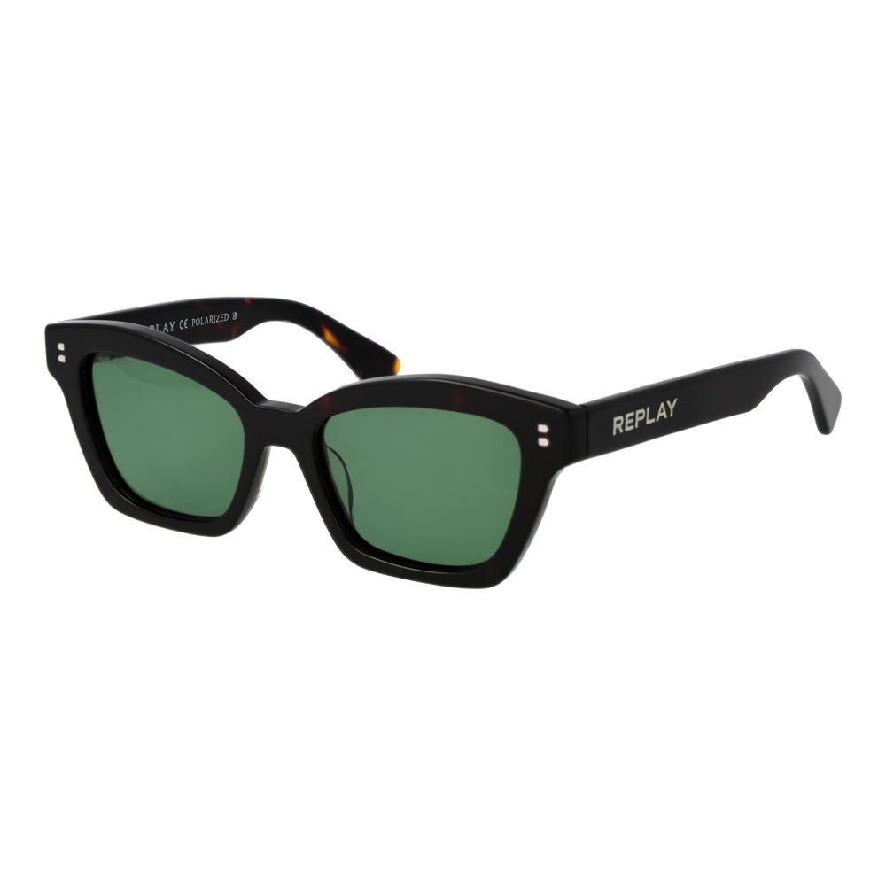 Lunettes de soleil Replay en acétate noir