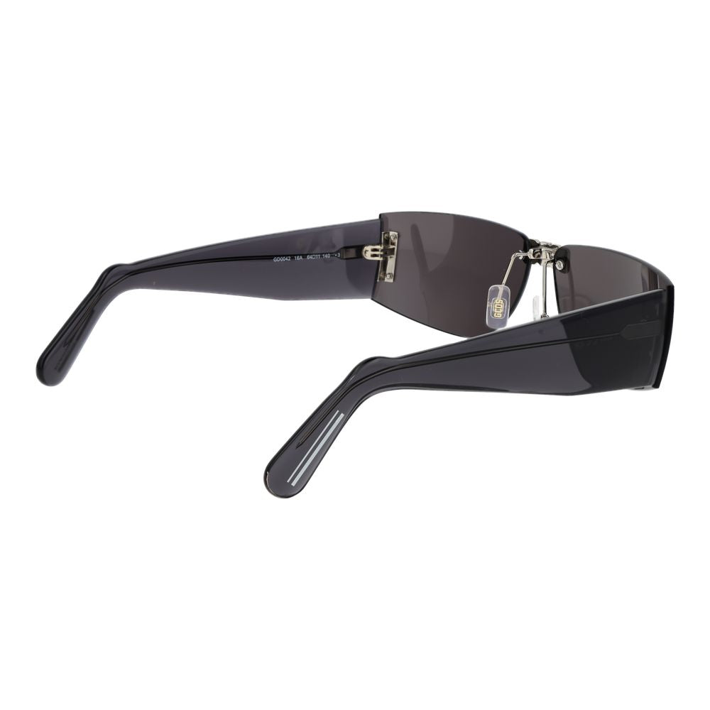 Lunettes de soleil GCDS en plastique noir
