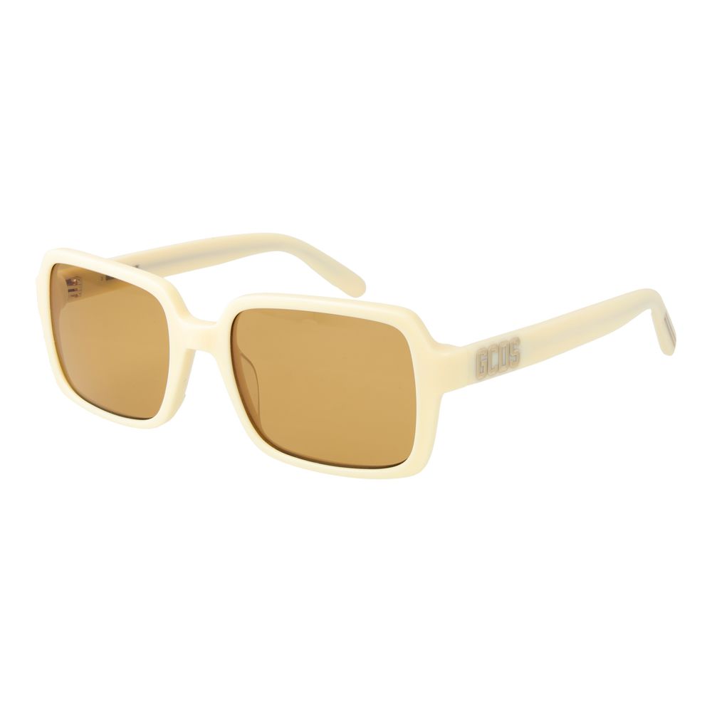 Lunettes de soleil GCDS en plastique beige